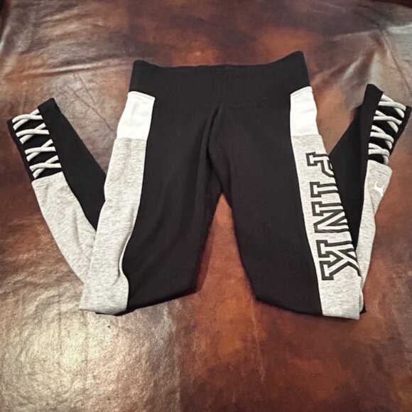 NWOT Pink Victoria's Secret Super Slim Strappy Yoga Leggings Pants - Picture 9 of 9